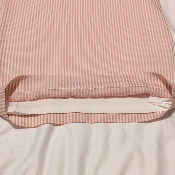 Club Monaco - Pink & White Striped High Waisted Flared “Bryanna” Pants Sz 12. - Picture 9 of 13